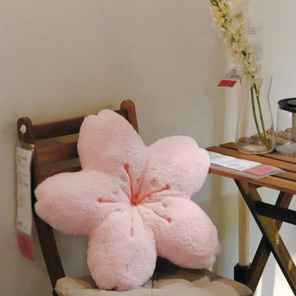 Sakura Blossom Plush Pillow: Adorable Home Decor by Plushy Planet