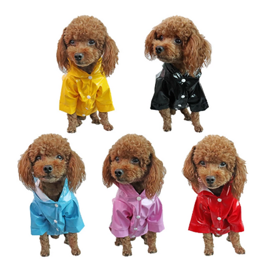 Yellow Puppy Dog Raincoat by Plushy Planet