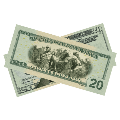 100x $20 Harriet Tubman Commemorative Bills by Prop Money Inc