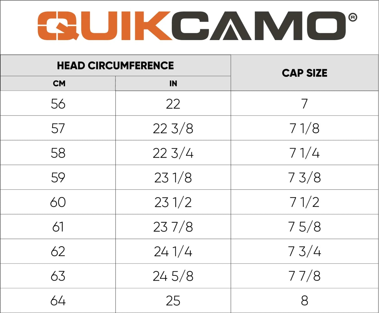 2-in-1 REAR Leafy Face Mask and Camo Hat (Fitted) by QuikCamo