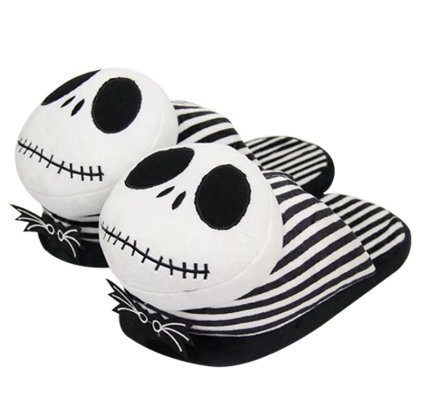 Winter Plush Jack Skellington Slippers by Plushy Planet