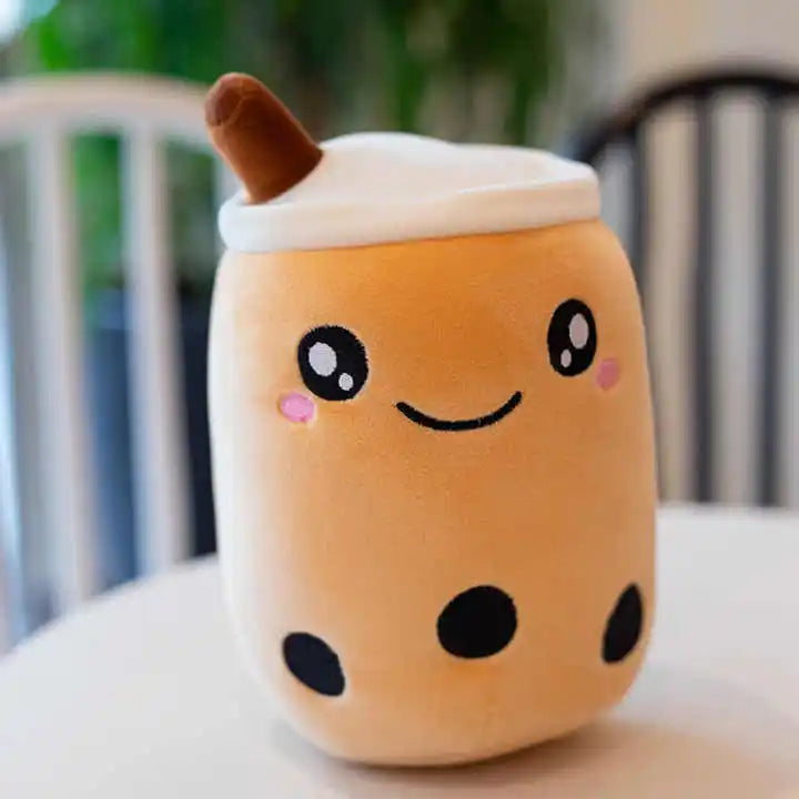 24cm Kawaii Milk Boba Tea Plush by Plushy Planet