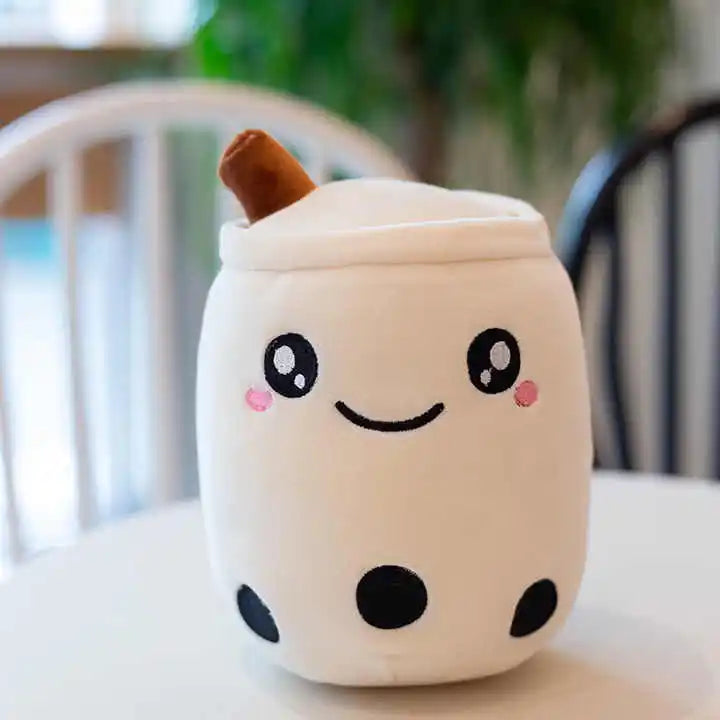 24cm Kawaii Milk Boba Tea Plush by Plushy Planet