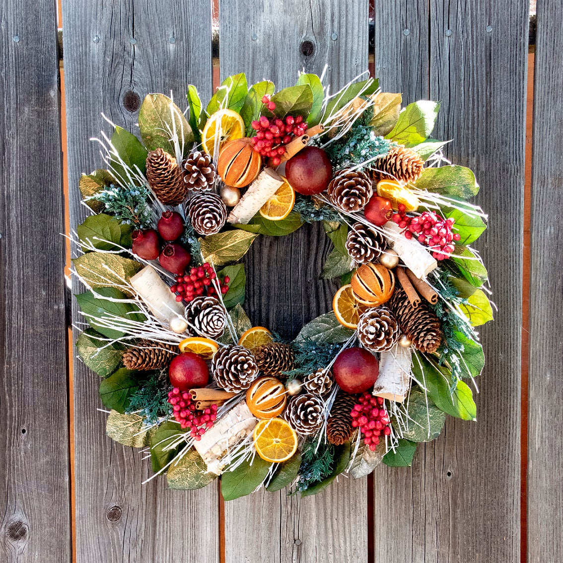 Pomegranate Citrus Wreath by Andaluca Home