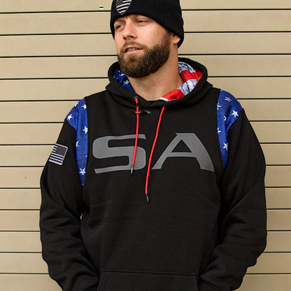 Honor Lined Hoodie | American Flag | SA by Soul of Adventure