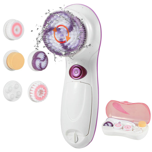 Multi - functional Electric Cleansing 5 in 1 Face Waterproof Spin Brush for Gentle Exfoliating and o Acne, Blackheads and Dead Skin, Cleansing Face by VYSN