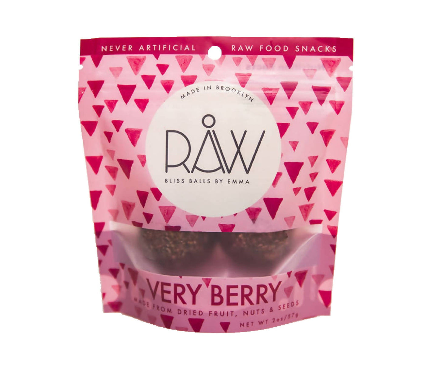 Very Berry RAW Bliss Balls - 20 x 1 bag (2 oz) by Farm2Me