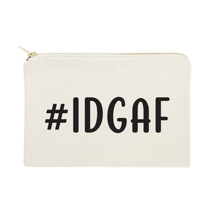 #IDGAF Cotton Canvas Cosmetic Bag by The Cotton & Canvas Co.