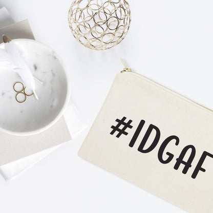 #IDGAF Cotton Canvas Cosmetic Bag by The Cotton & Canvas Co.