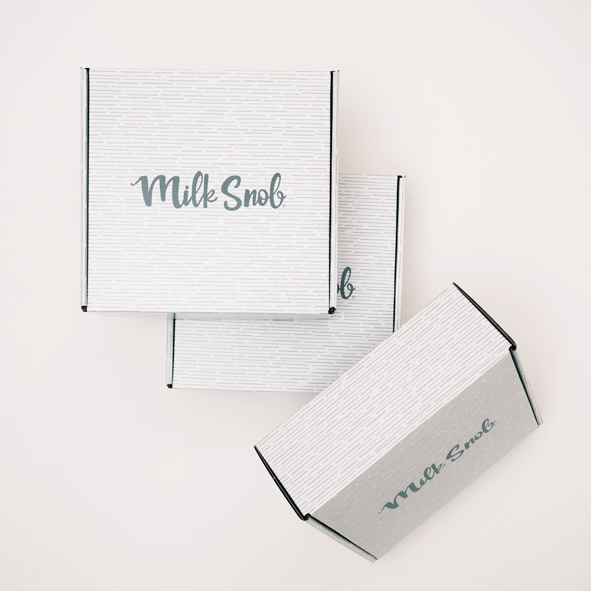 HERRINGBONE WELCOME BABY GIFT BOX by Milk Snob