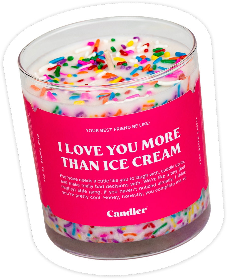 I LOVE YOU MORE THAN ICE CREAM CANDLE by Shop Ryan Porter