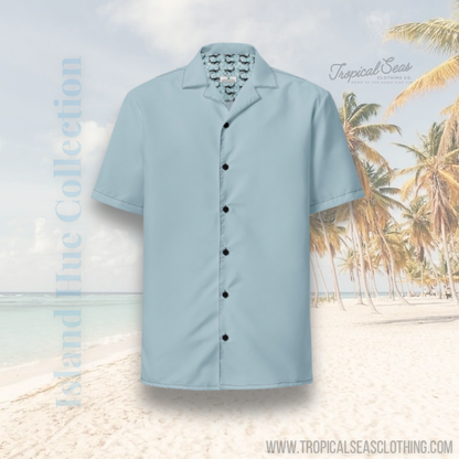 Shark Skin Blue button shirt by Tropical Seas Clothing