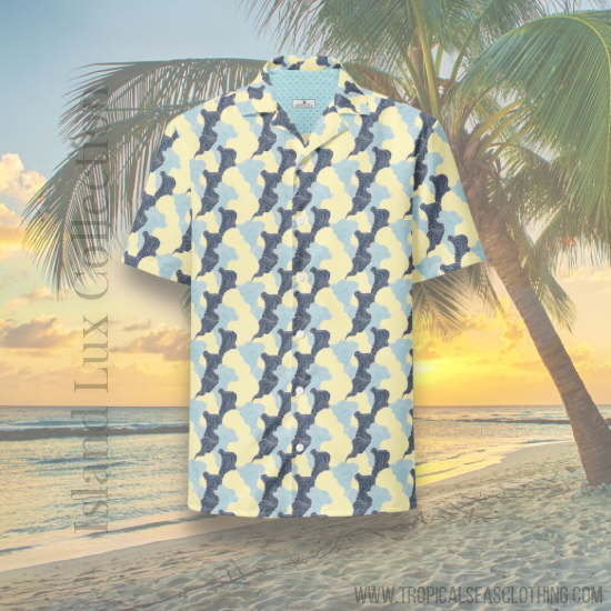 Tropical Swirl button shirt by Tropical Seas Clothing