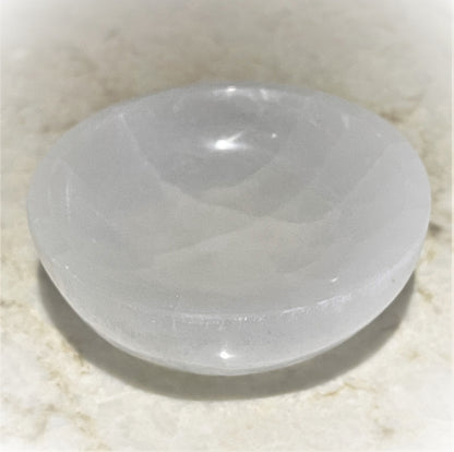 Selenite Healing Bowl 3.5"-4" Diameter by OMSutra