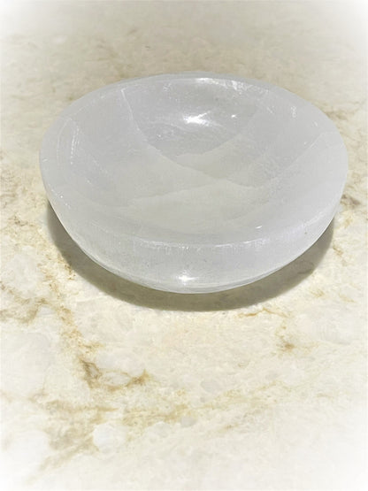 Selenite Healing Bowl 3.5"-4" Diameter by OMSutra