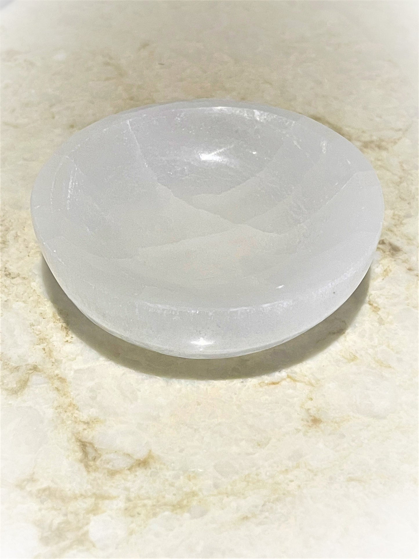 Selenite Healing Bowl 3.5"-4" Diameter by OMSutra