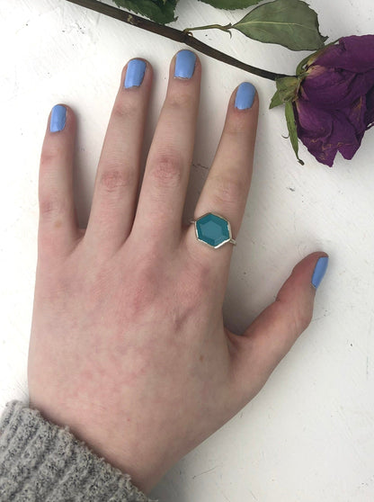 Talia Chalcedony Ring - FINAL SALE by Ash & Rose