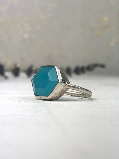 Talia Chalcedony Ring - FINAL SALE by Ash & Rose