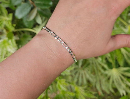 Solid Sterling Silver 7 Inch Link Bracelet by Donatello Gian