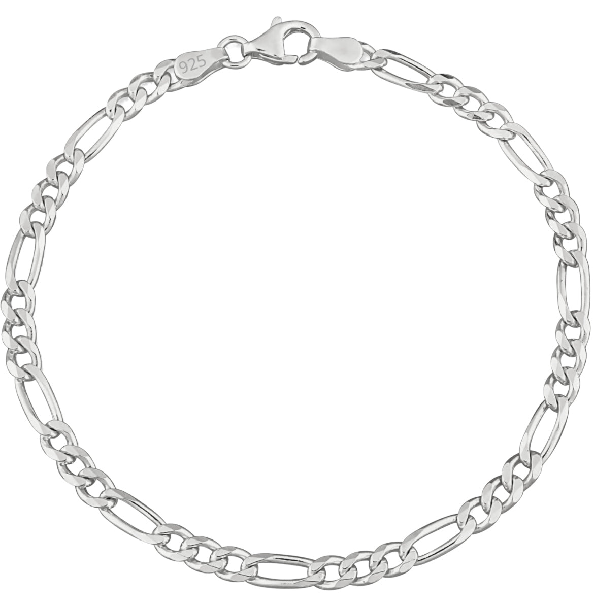 Solid Sterling Silver 7 Inch Link Bracelet by Donatello Gian