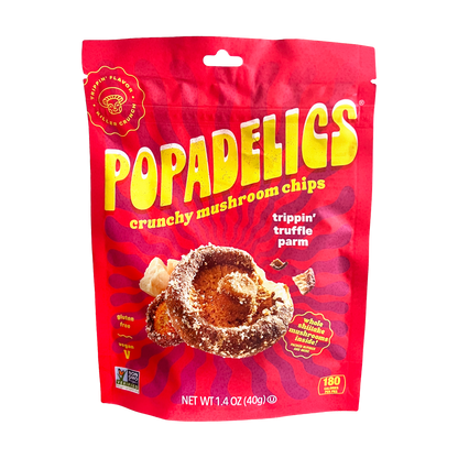 Popadelics Crunchy Mushroom Chips - Trippin' Truffle Parm by Popadelics