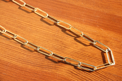 Paperclip Chain Necklace by Jennifer Cervelli Jewelry