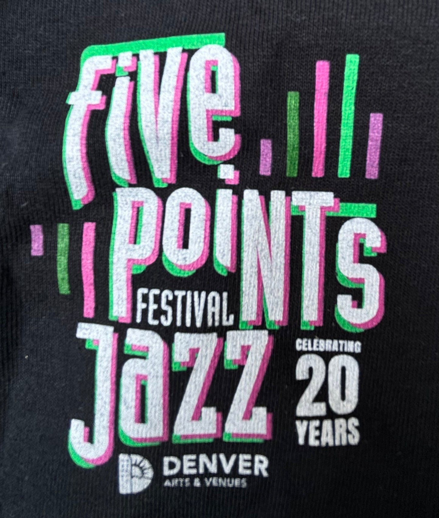 Official 2023 Denver Five Points Jazz Festival T-Shirt by Colorado Threads Clothing