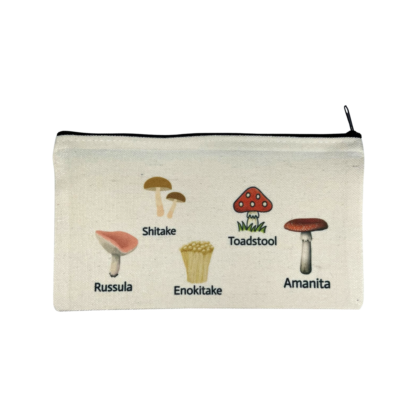 Mushroom-Zipper Pouch by Sister Bees