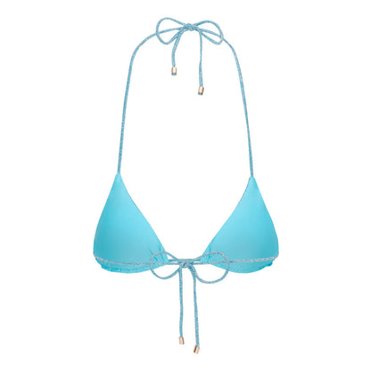 Freya Bikini Top / Blue Glitter by East x East