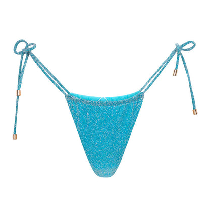 Freya Bikini Bottoms / Blue Glitter by East x East