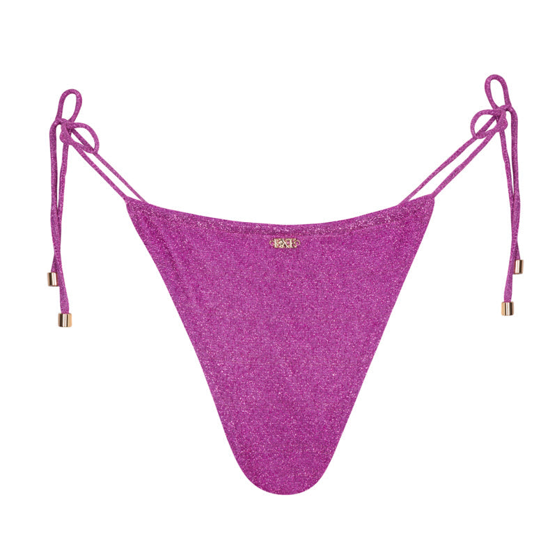 Freya Bikini Bottoms / Purple Glitter by East x East