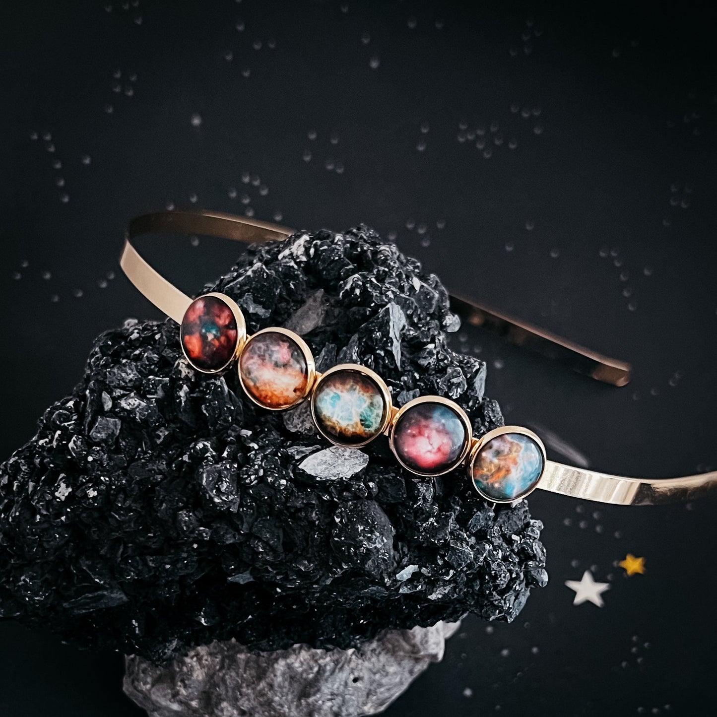 Nebula Rainbow Headband by Yugen Handmade