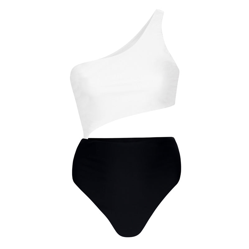 Beth One-Piece / Ivory + Black by East x East