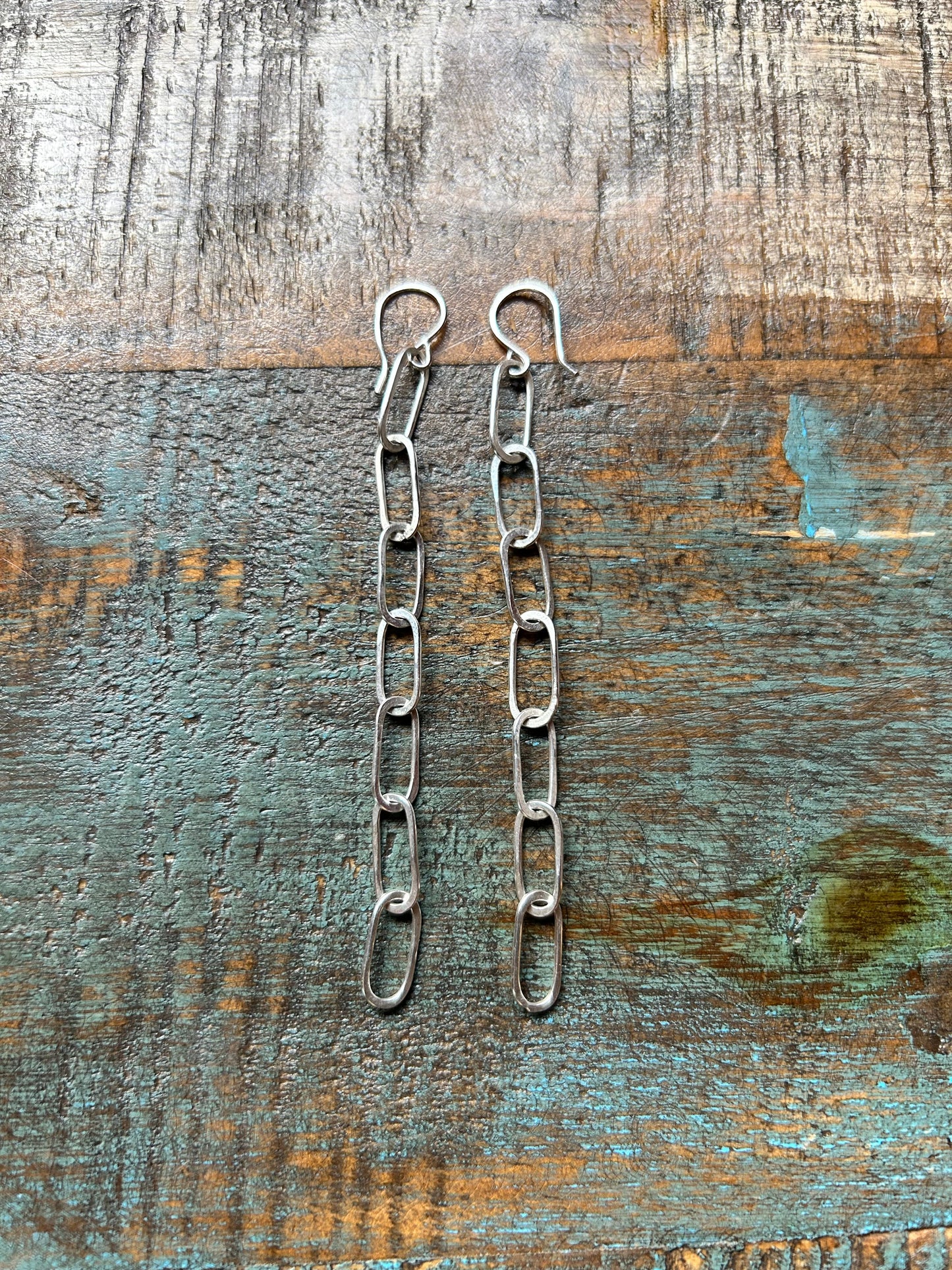 Paperclip Chain Earrings by Jennifer Cervelli Jewelry