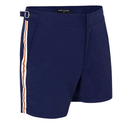 Cameron / Navy + Burnt Orange Stripe by East x East