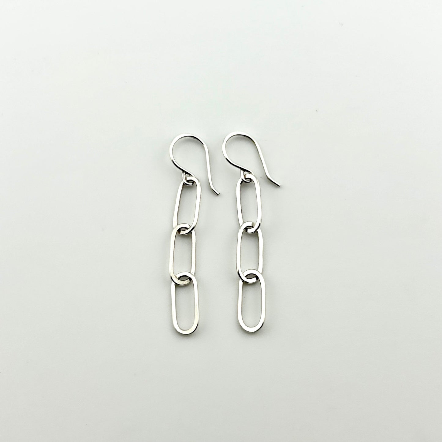 Paperclip Chain Earrings by Jennifer Cervelli Jewelry