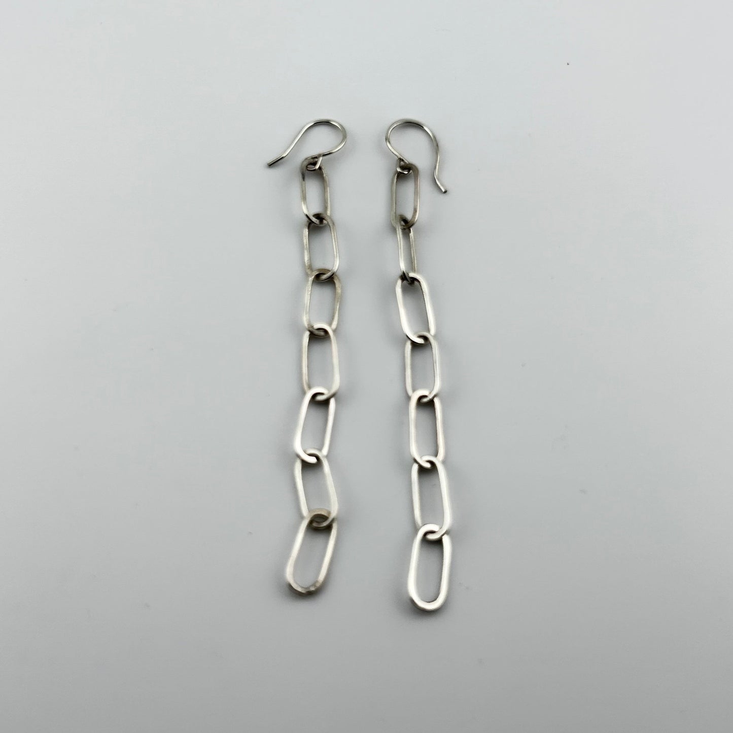 Paperclip Chain Earrings by Jennifer Cervelli Jewelry