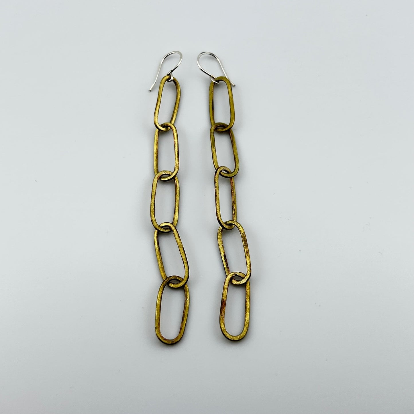 Paperclip Chain Earrings by Jennifer Cervelli Jewelry