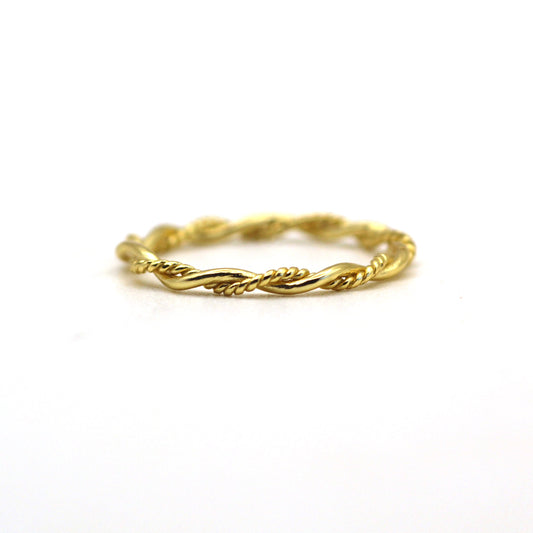 Unique Thin Rope Gold Ring by VicStoneNYC Fine Jewelry