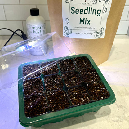 Seed Starting Tray with Plant Juice and Seedling Mix by Elm Dirt