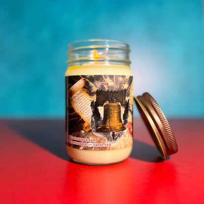 'Merica 12oz. Wood Wick Candle by Old Town Soap Co.