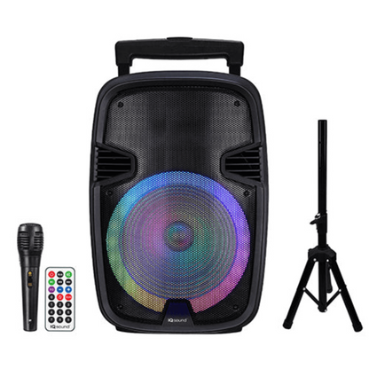 15" Portable Bluetooth Speaker with True Wireless Stereo & Mic (IQ-5715DJBT) by Jupiter Gear Home