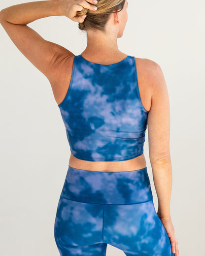 Indigo Fog Crop Top by Colorado Threads Clothing