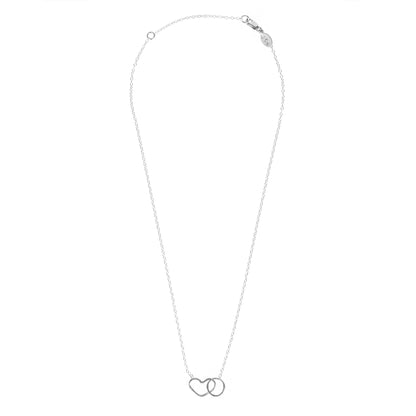 Namaste Necklace - Heart and Circle Infinity Necklace by Jennifer Cervelli Jewelry