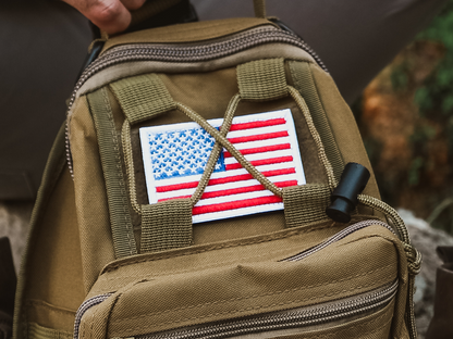 Tactical USA Flag Patch with Detachable Backing by Jupiter Gear