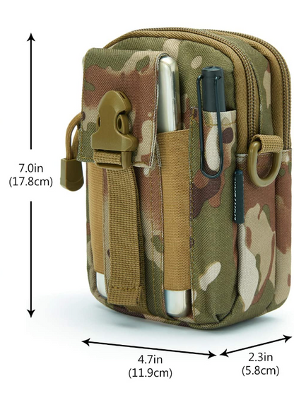 Tactical MOLLE Pouch & Waist Bag for Hiking & Outdoor Activities by Jupiter Gear