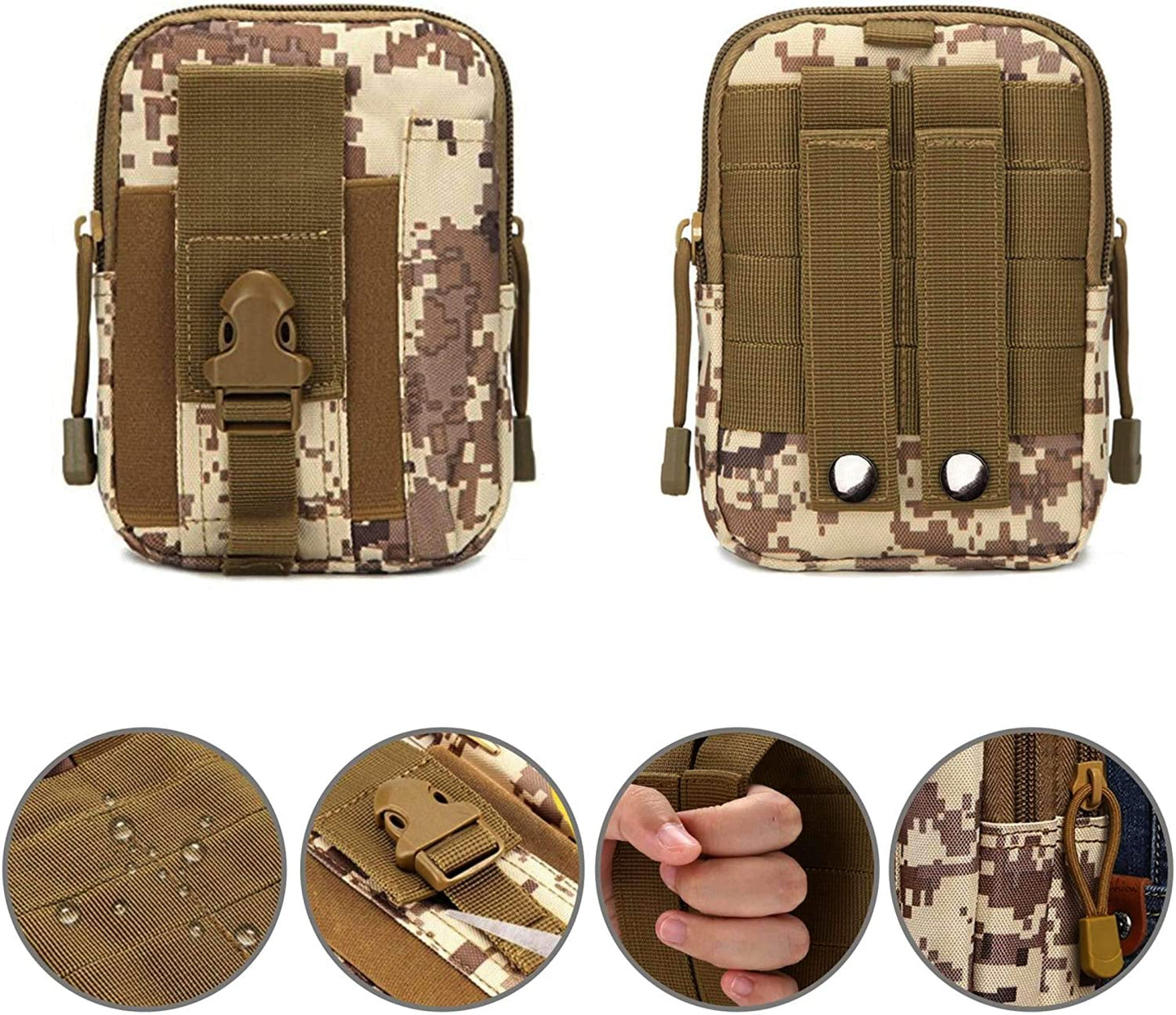 Tactical MOLLE Pouch & Waist Bag for Hiking & Outdoor Activities by Jupiter Gear