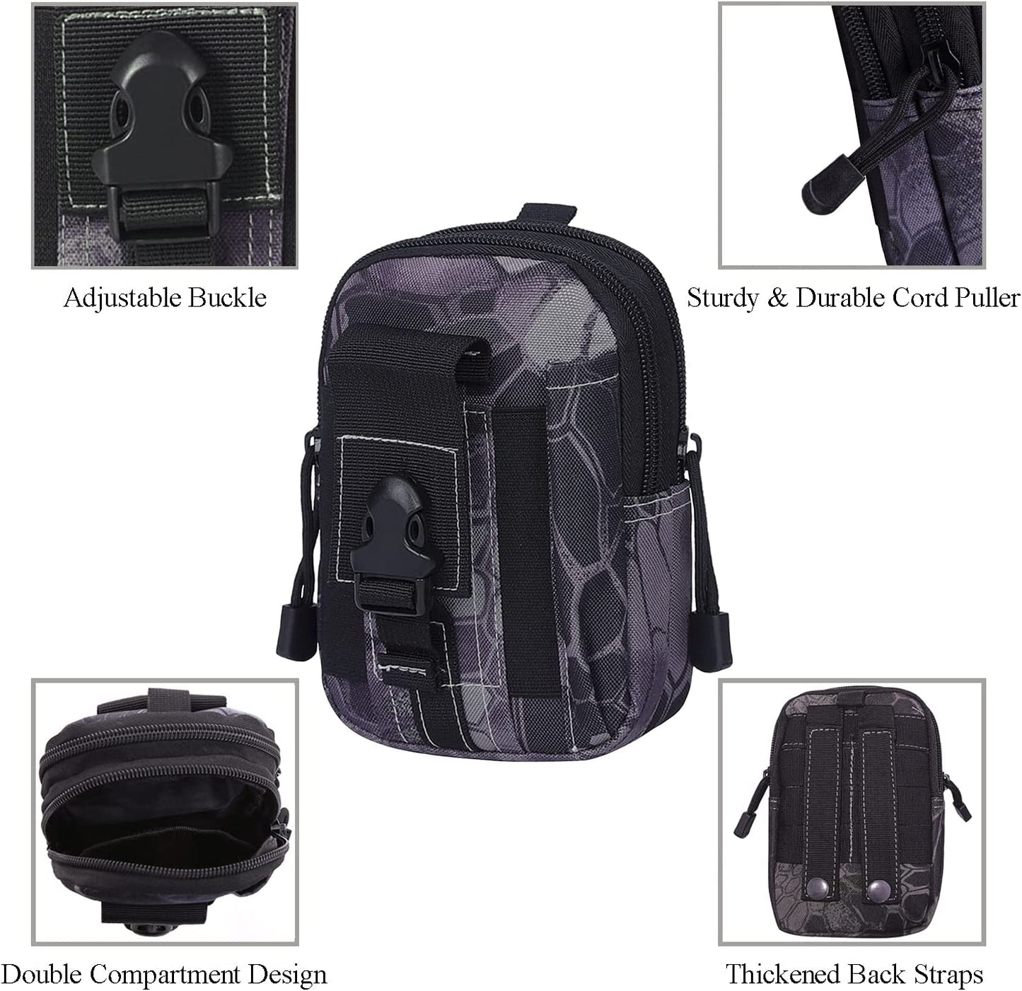 Tactical MOLLE Pouch & Waist Bag for Hiking & Outdoor Activities by Jupiter Gear