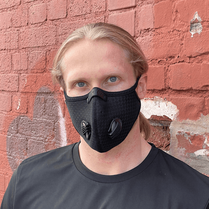 Performance Sports Face Mask with Activated Carbon Filter and Breathing Valves by Jupiter Gear