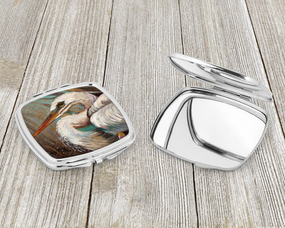 White Egret Compact Mirror JMK1212SCM by Caroline's Treasures